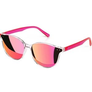 Amazing Hot Pink Mirrored Cateye Sunglasses